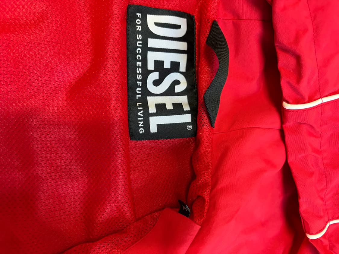 디젤 콘트라스트 파이핑 바람막이 레드 M 상품이미지9
