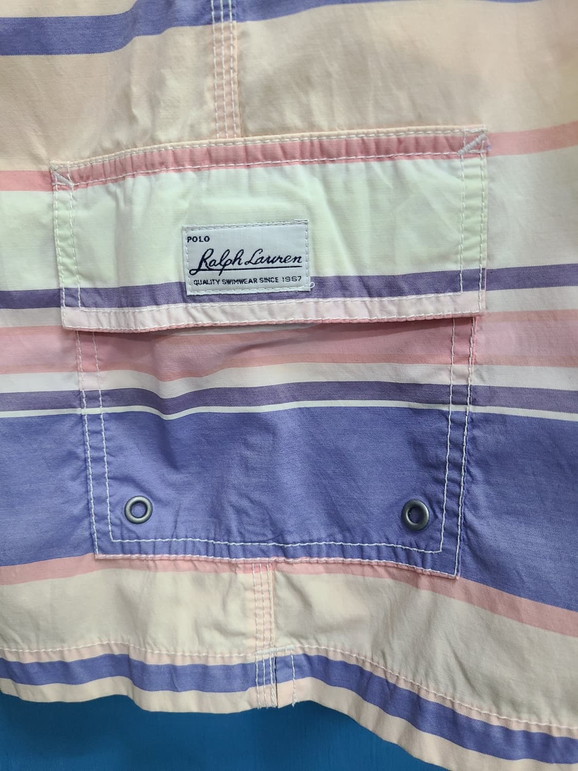 90s 빈티지 폴로 파스텔 반바지 수영복 상품이미지6