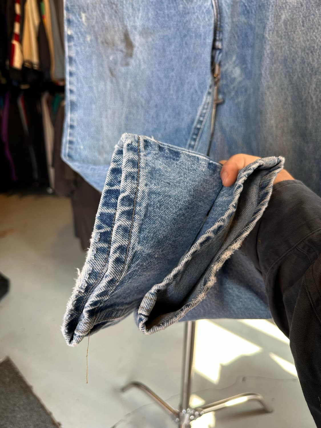 칼하트 릴렉스핏 페인팅 데님 팬츠 32x30 상품이미지6