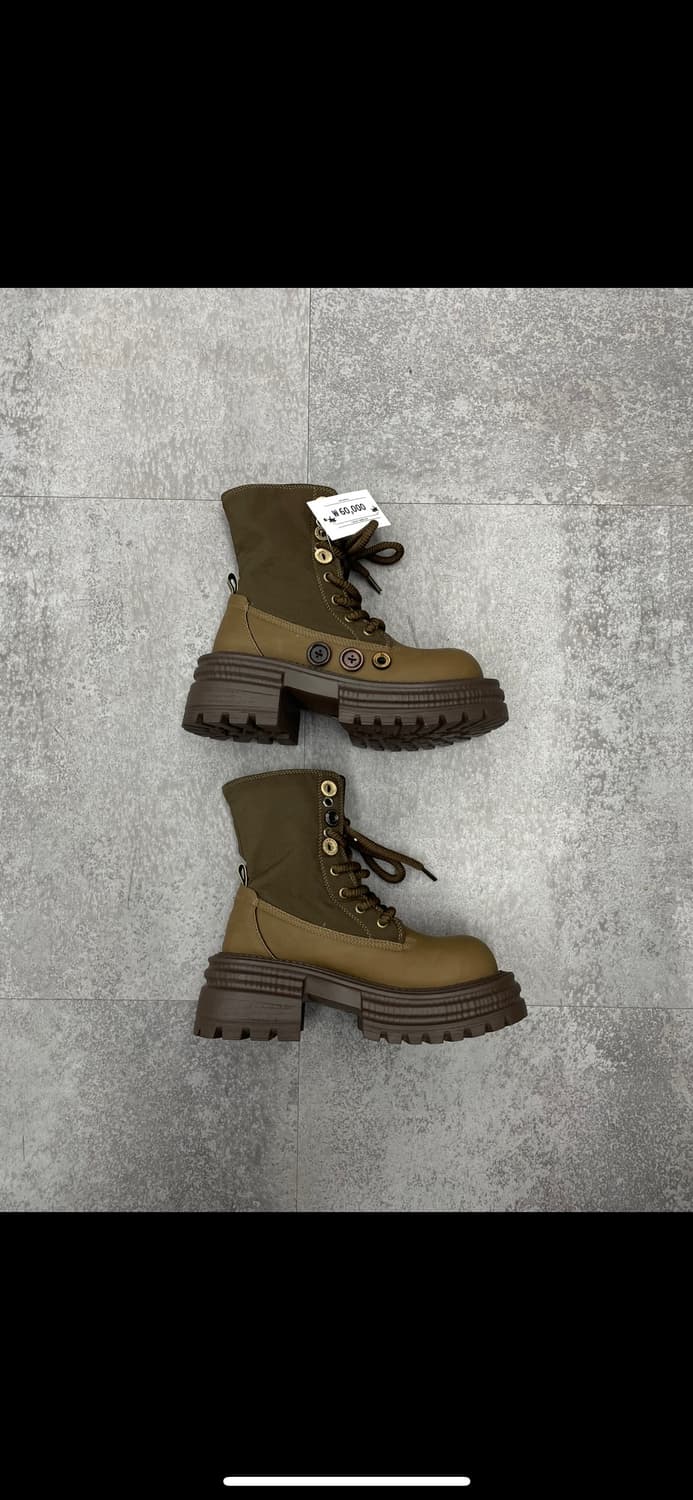 빈티지 하이탑 단추 통굽부츠 H1584 상품이미지2