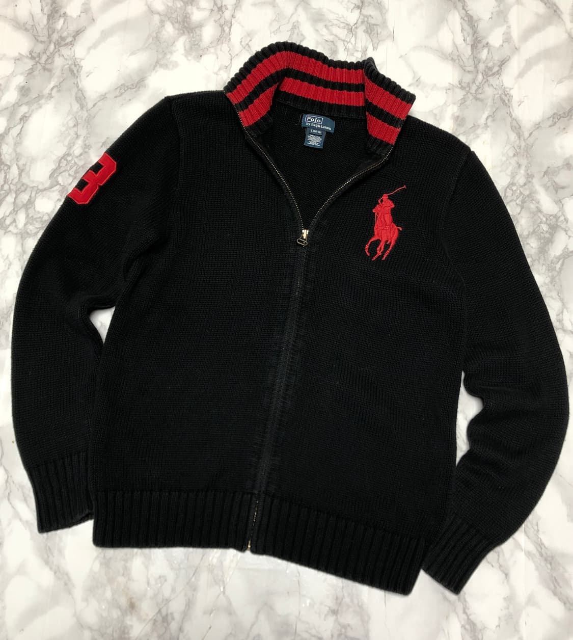 폴로 랄프로렌 빅포니 니트 집업 자켓 상품이미지1