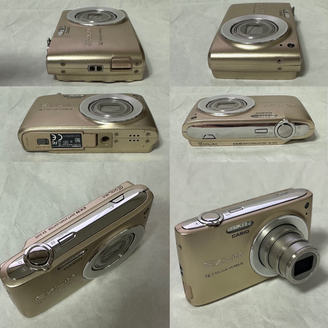 태연 방지민 디카 📸  카시오 엑슬림 EX-Z400 골드 (작례O) 상품이미지4