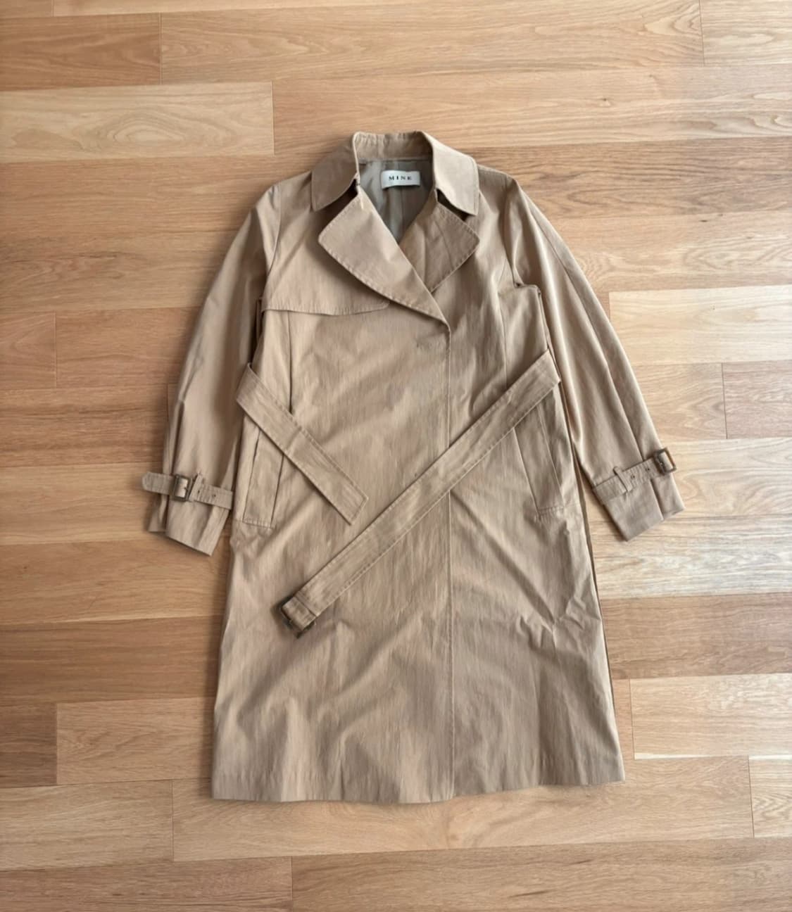 MINE 마인 베이지 트렌치 코트 82-94-160 상품이미지1