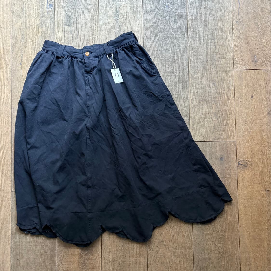 Scalloped Hem Maxi Skirt 상품이미지5