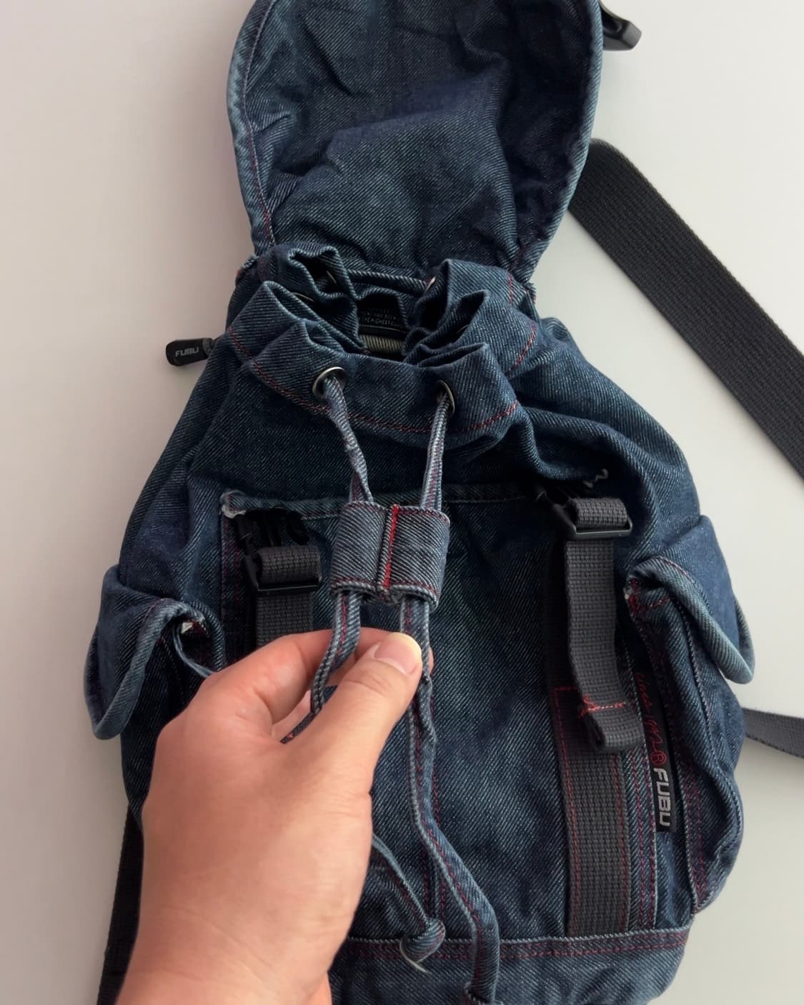 푸부 빈티지 데님 백팩 상품이미지6