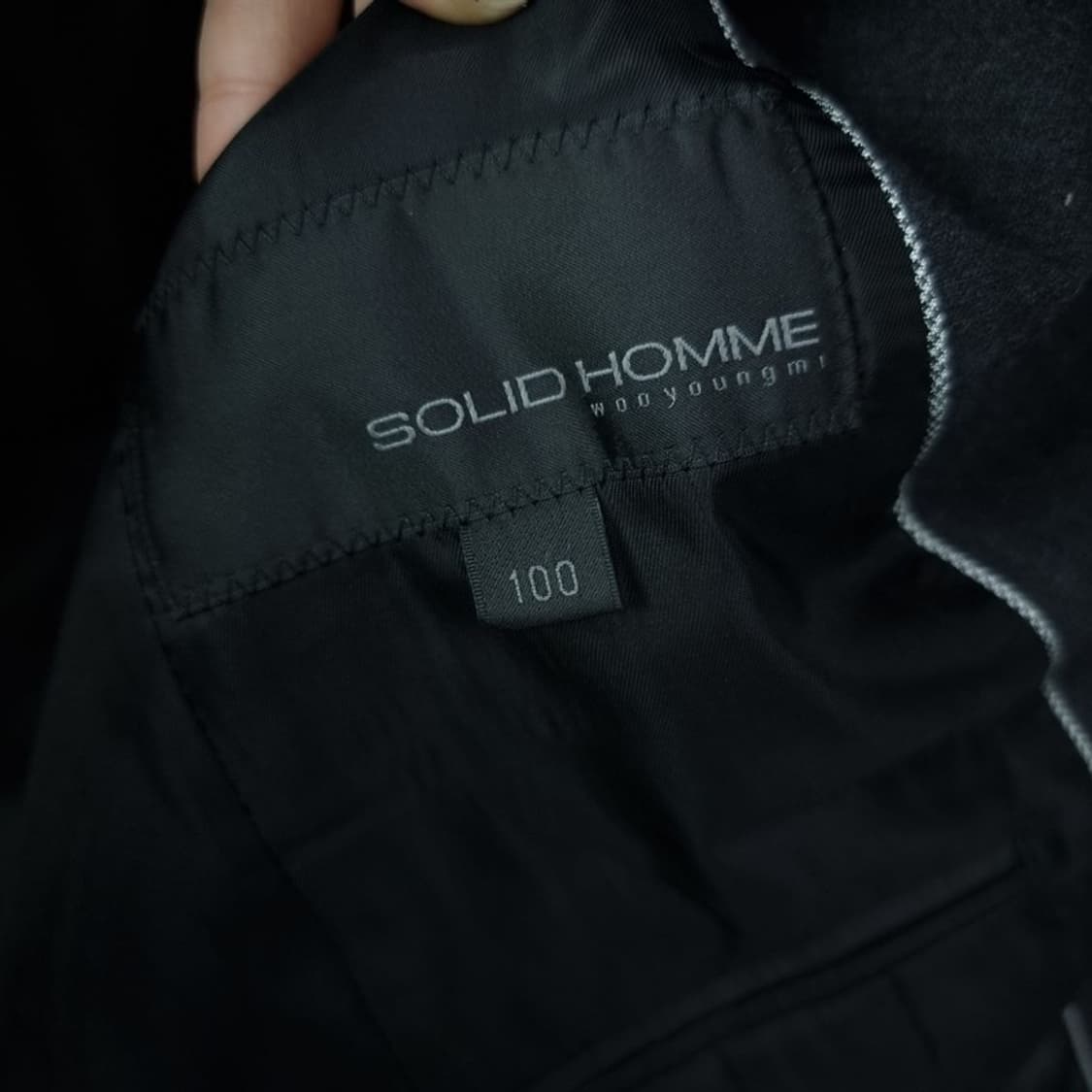 [SOLIDHOMME] 솔리드옴므 울 투버튼 블레이저 자켓 P01151 상품이미지7