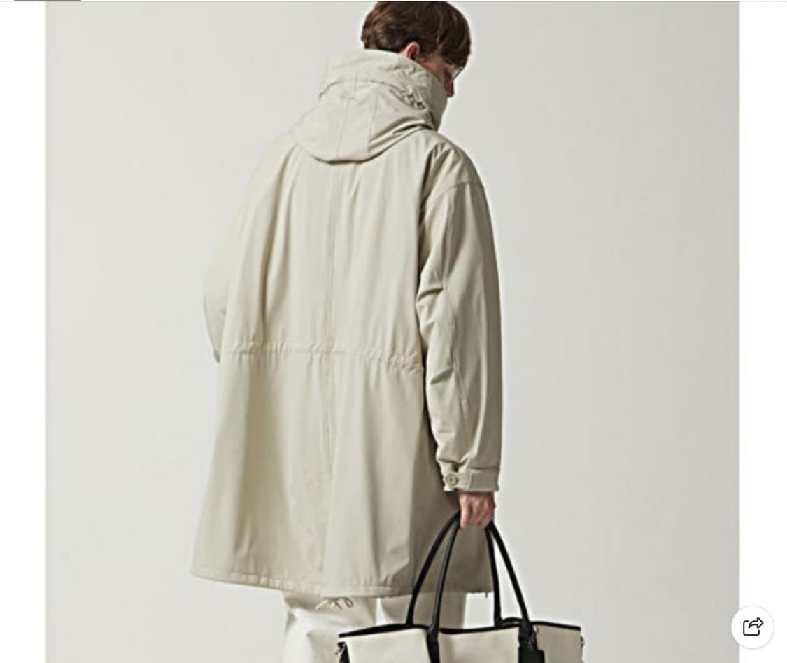 IRO 이로 이로맨 디테쳐블 피쉬테일 야상 점퍼 블랙  M 오버핏 상품이미지5