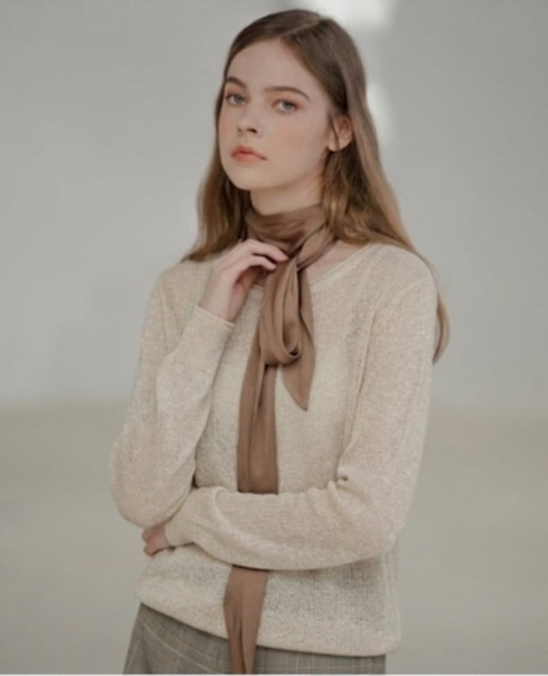 GOBI 고비 메탈릭 케시미어 니트 S사이즈 상품이미지1