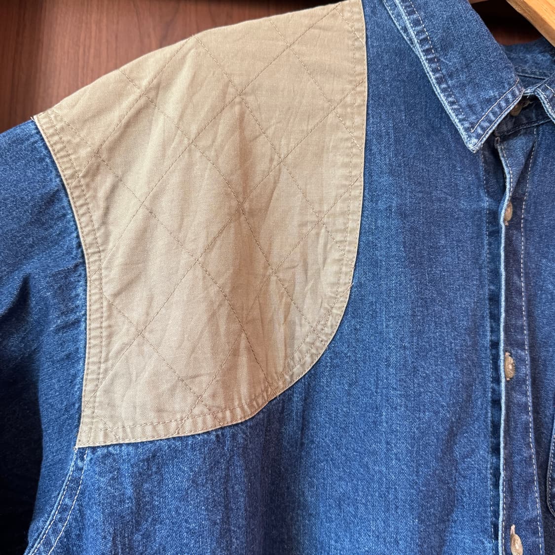 90S 콜럼비아 데님 헌팅셔츠 XL 상품이미지4