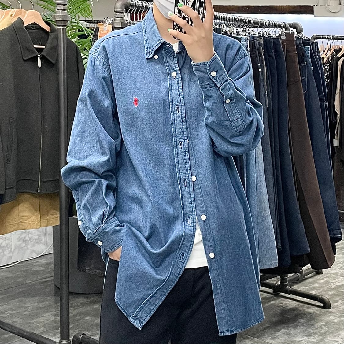 폴로 데님 셔츠 상품이미지1