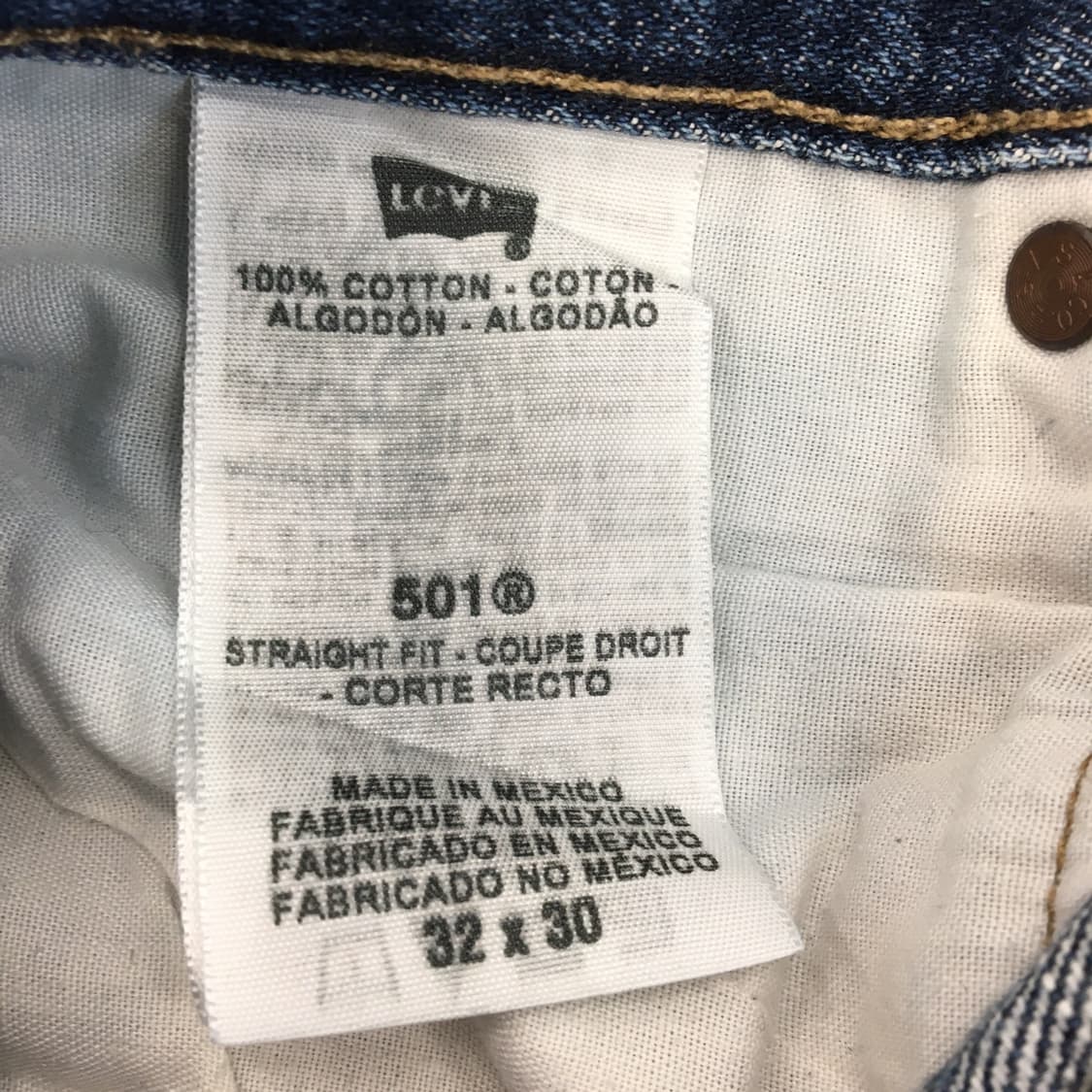 리바이스 501 00s 크롭 청바지 30 인치  상품이미지6