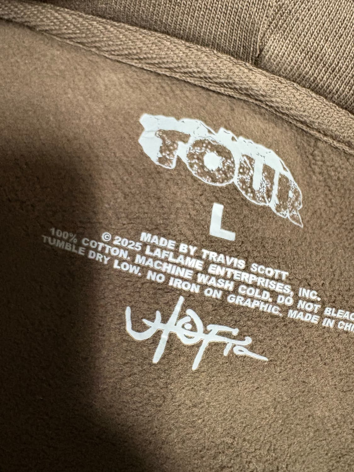 트래비스 스캇 후드집업 L 상품이미지2