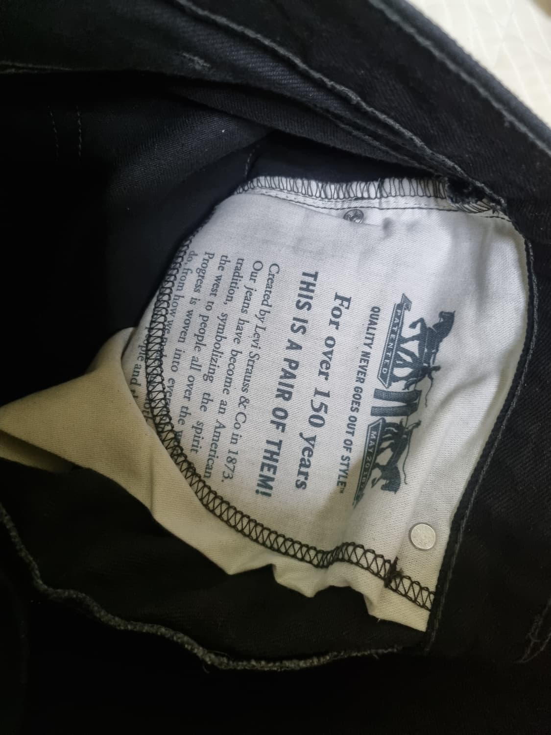 리바이스 517 부츠컷 블랙데님 32 상품이미지2