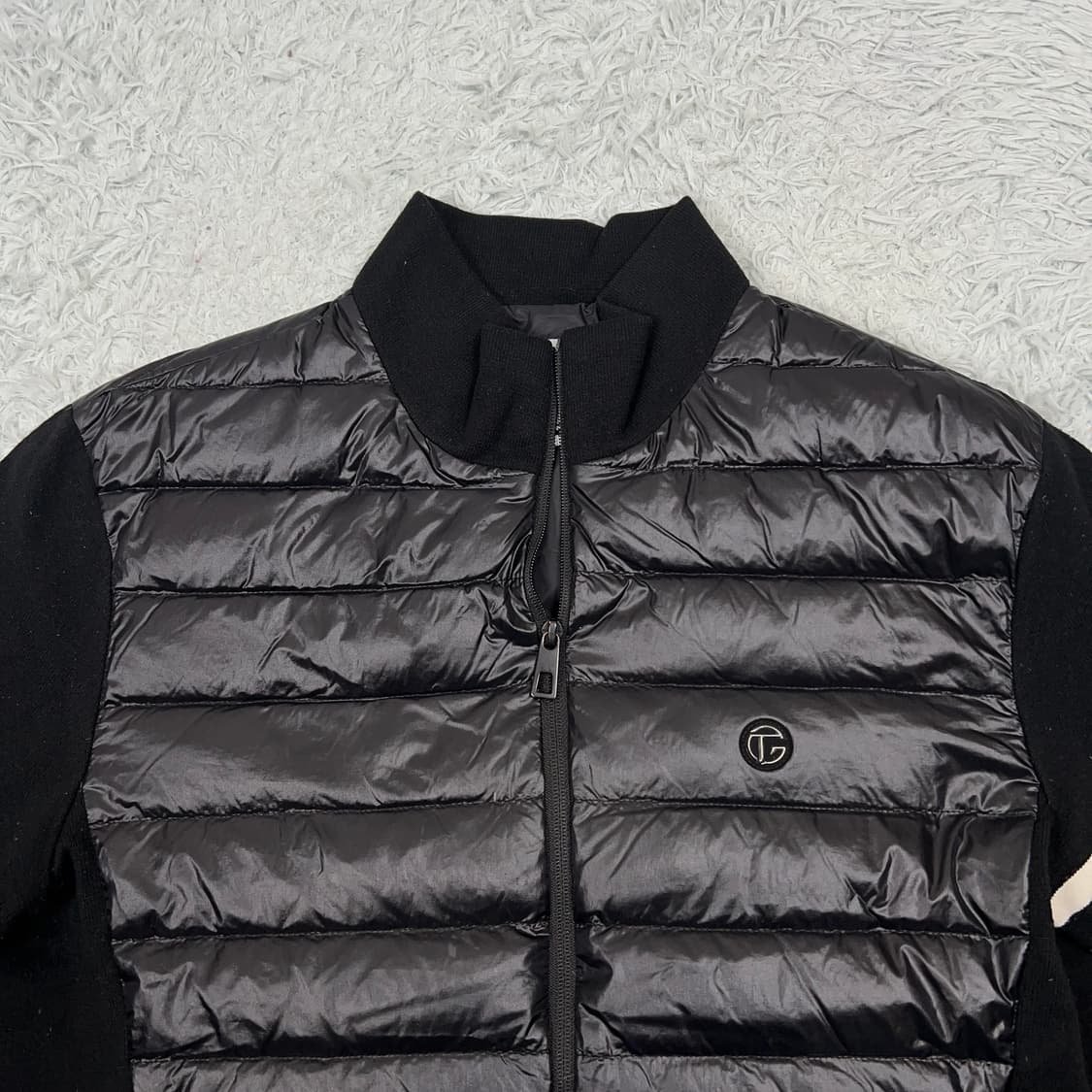 TG골프 남성 니트 배색 구스다운 경량패딩 100 상품이미지4