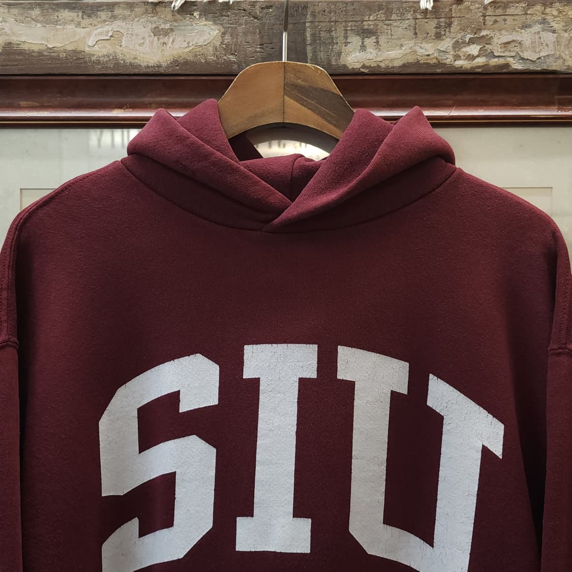 90s 러셀 후드 스웻셔츠 샬루키스 빈티지 레터링 L 상품이미지5