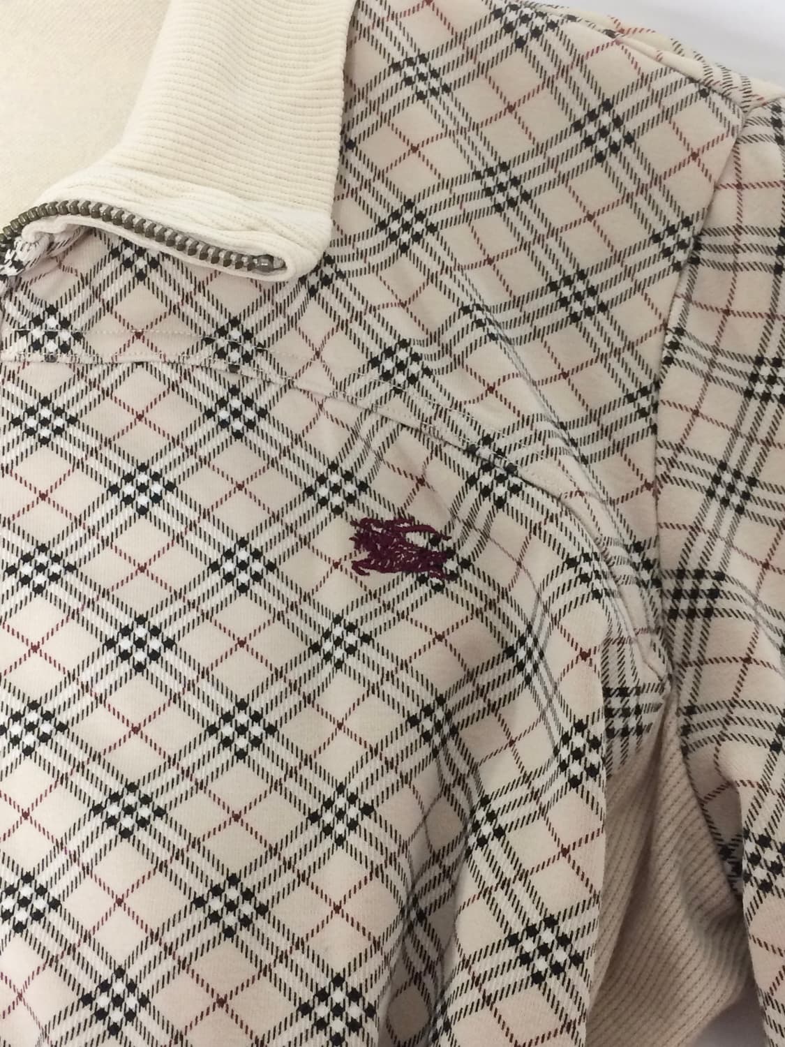 Burberry 버버리 블루라벨 기마로고 노바체크 코튼 집업 🪽 상품이미지3