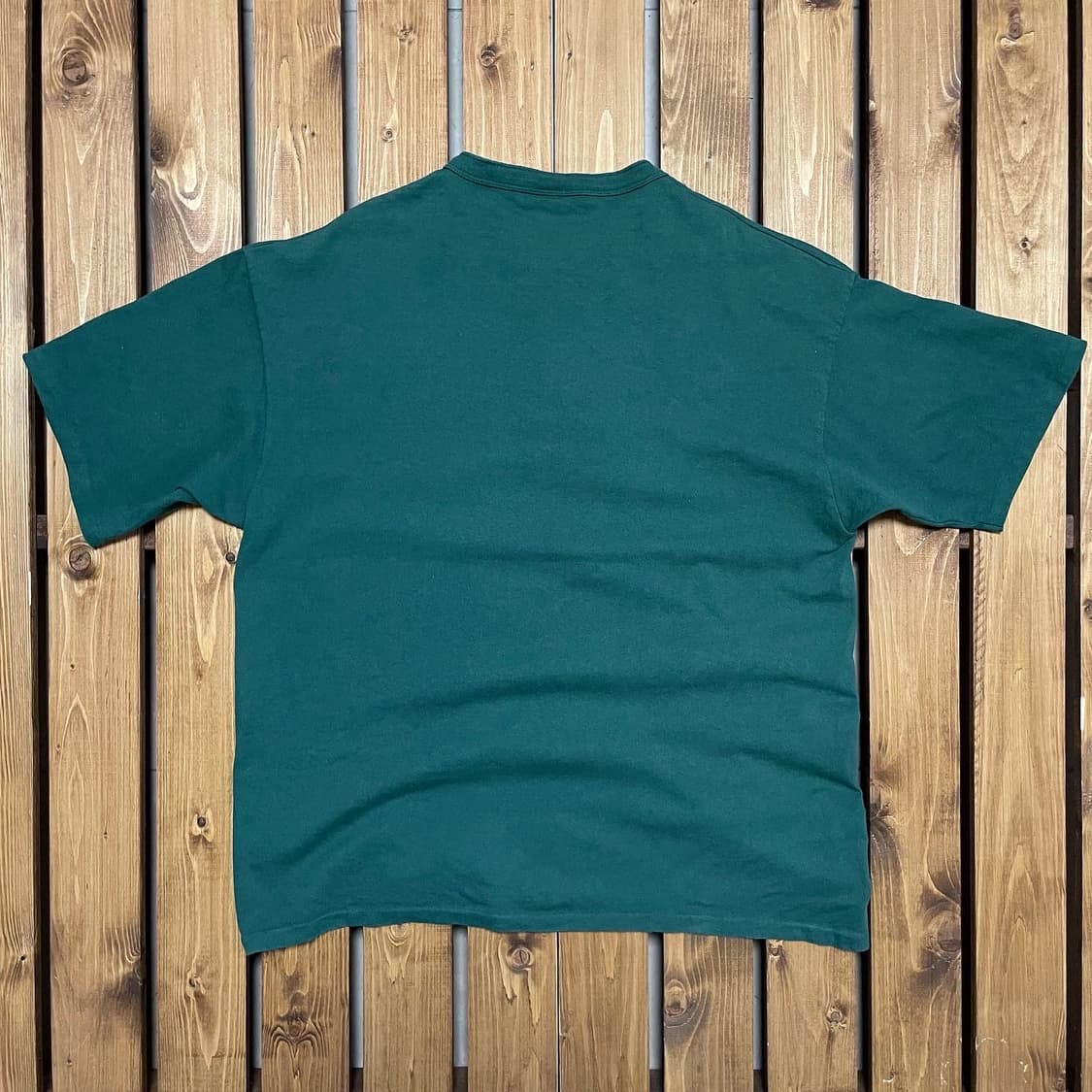 90s 싱글스티치 수소봉제 헨리넥 티셔츠 XL 상품이미지2
