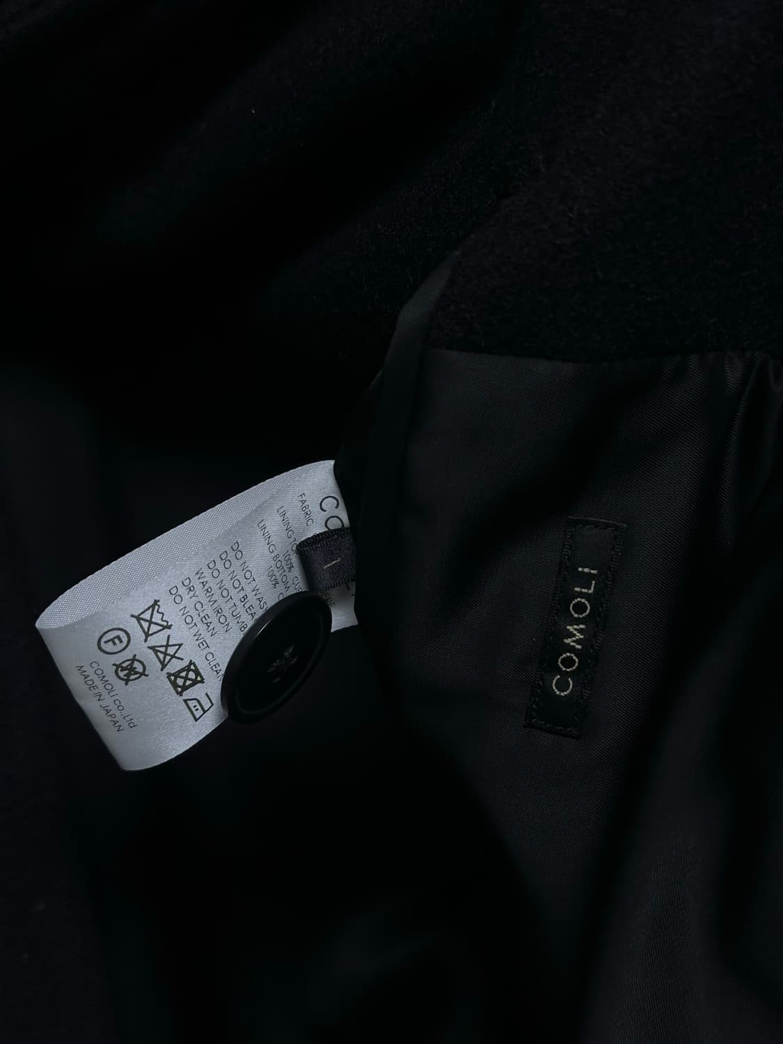 [1] 코모리 24aw 울 캐시미어 밀리터리 코트 dark navy 상품이미지6