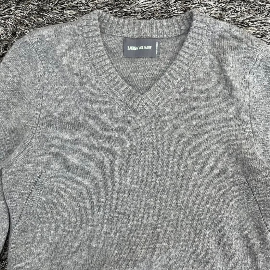 쟈딕앤볼테르 캐시미어 100% 브이넥 니트 (M) 상품이미지2