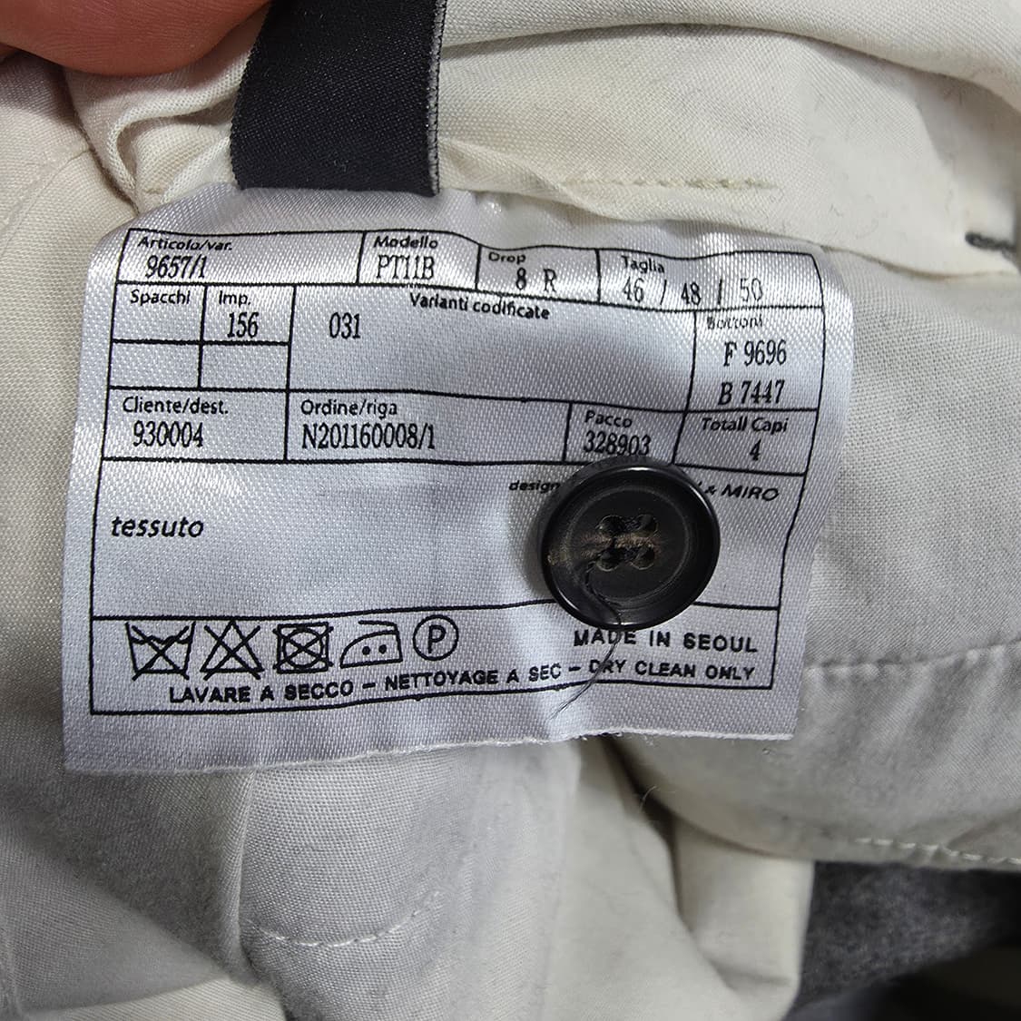 (M)헤든앤미로 울 슬랙스 팬츠 상품이미지6