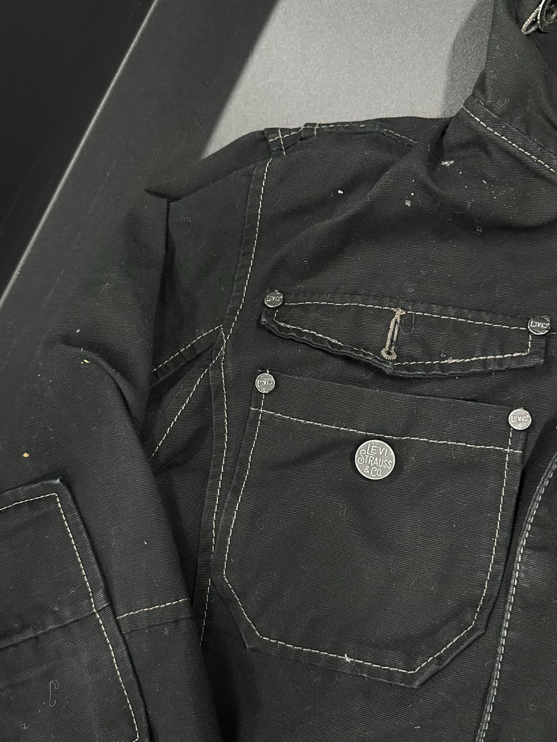 리바이스 올블랙 y2k 웨스턴 워크 자켓 상품이미지5