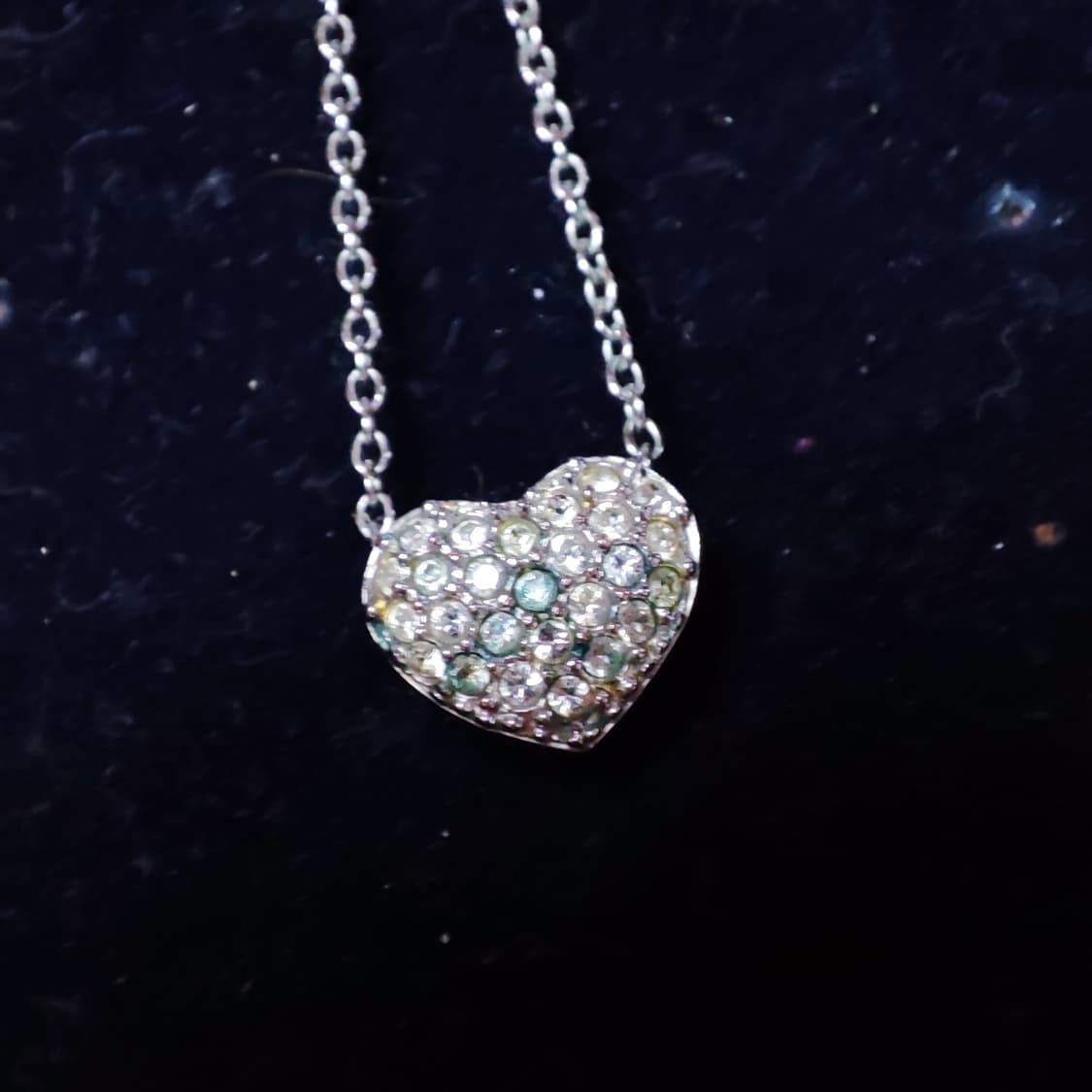 스와로브스키 볼드 하트 양면 목걸이 상품이미지4