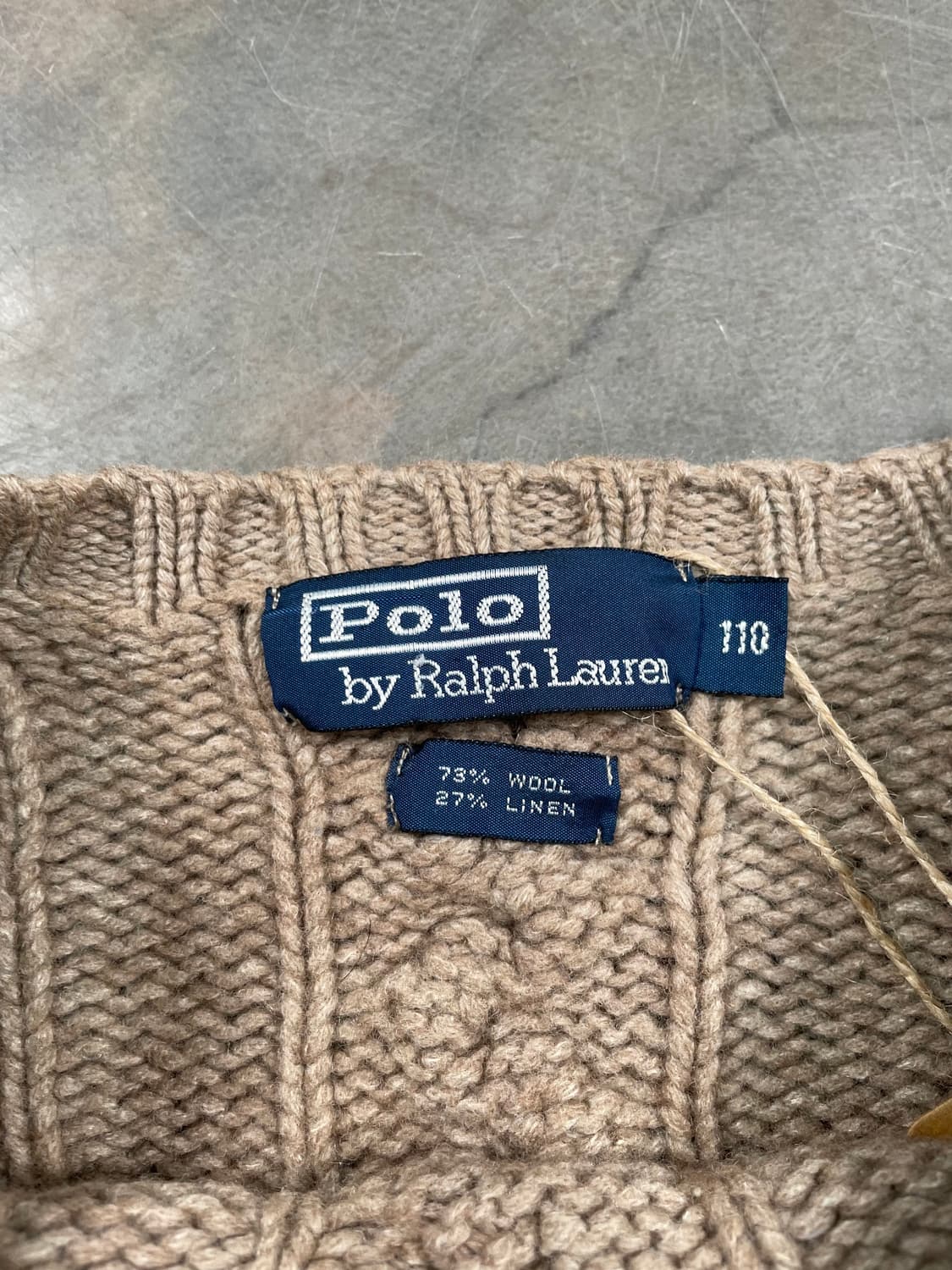 폴로 꽈배기 엘보 패치 니트 상품이미지5