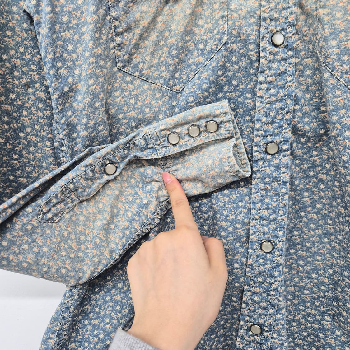 폴로 랄프로렌 플라워 웨스턴 셔츠 S 상품이미지4