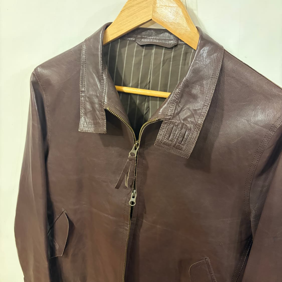 R&blues 램스킨 레더자켓 M 상품이미지6