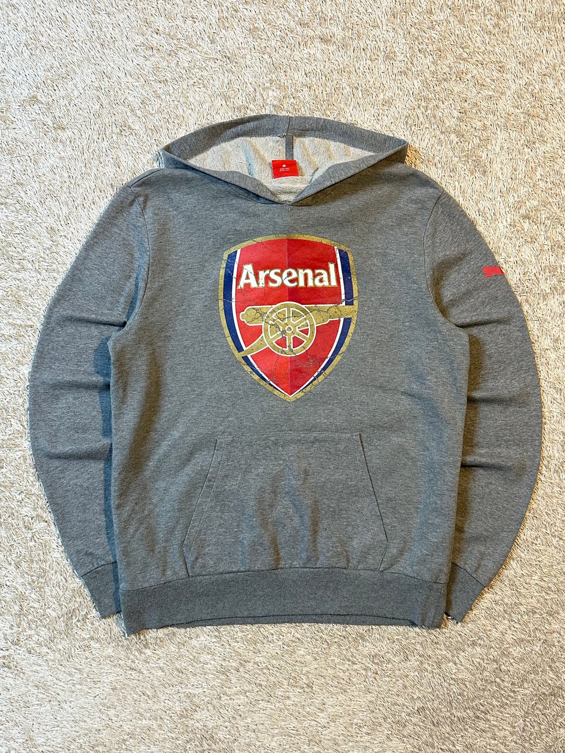 푸마 아스날 빅로고 후드티 그레이 상품이미지1