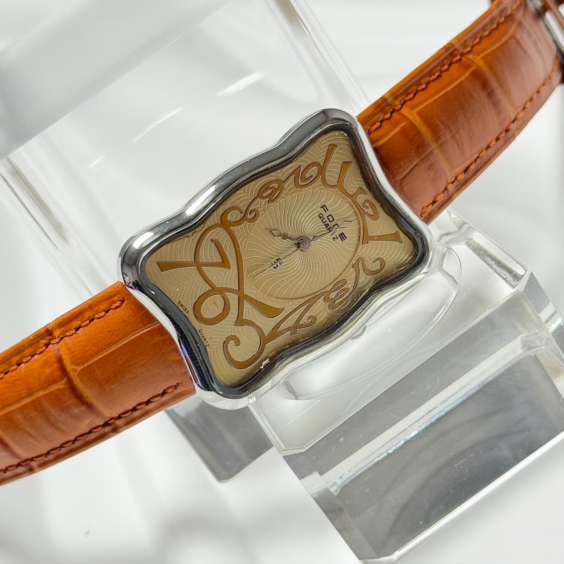 80's90's 빈티지 포체 아트 누보 샴페인 골드 워치 상품이미지1