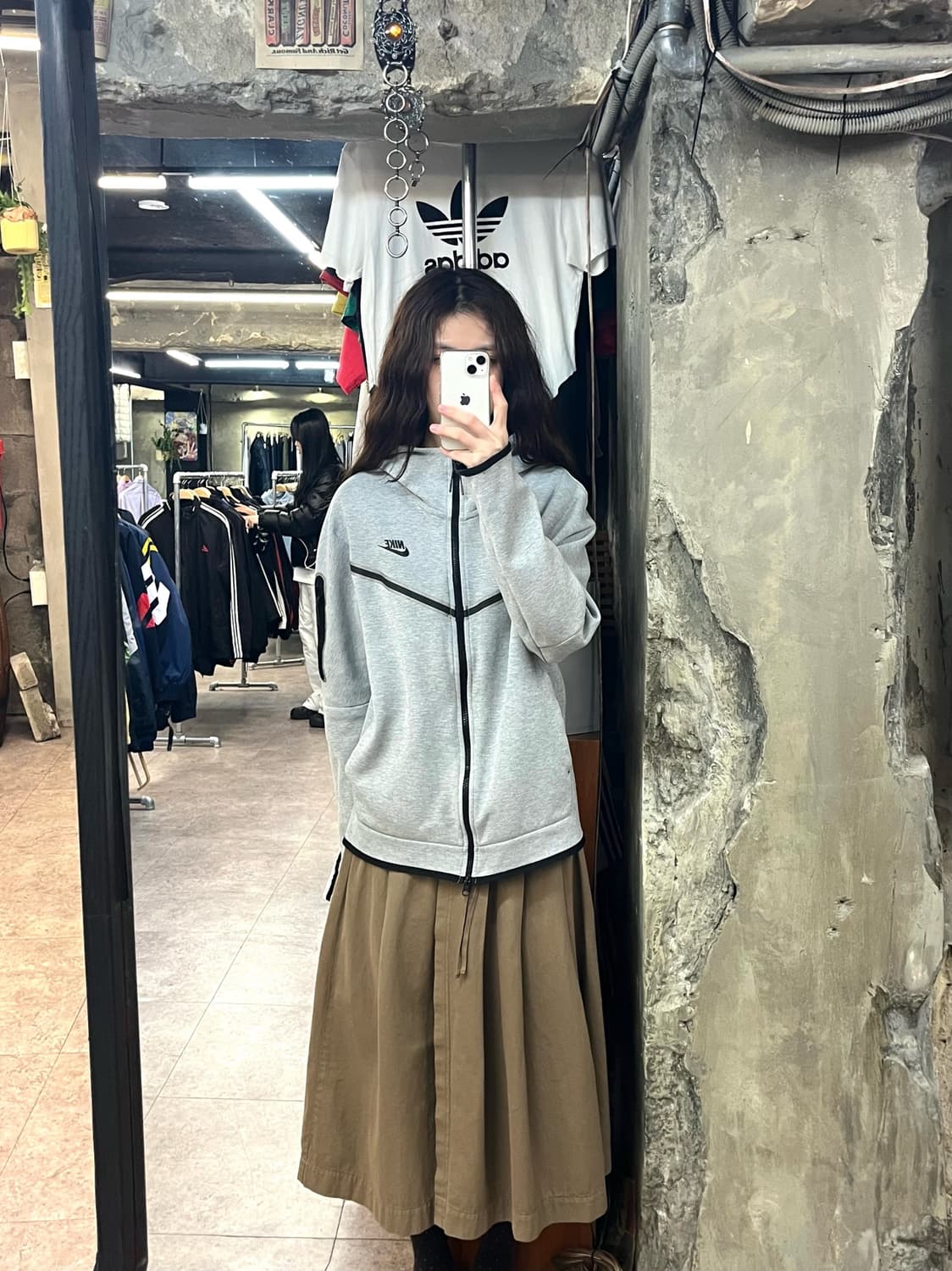 나이키 투웨이 후드집업 그레이 L #csz2571 상품이미지2