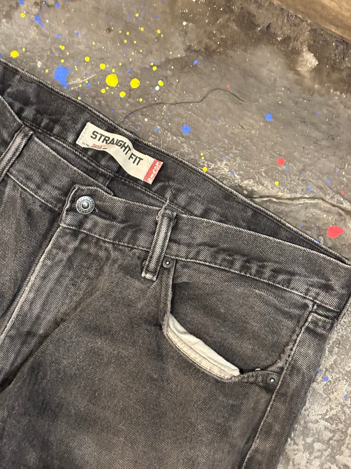 리바이스 505 레귤러 스트레이트 블랙 상품이미지9