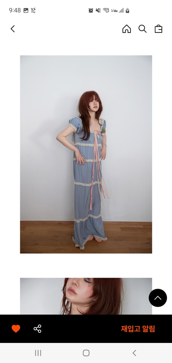 프레클 silk strap tiered maxi dress 드레스 상품이미지3