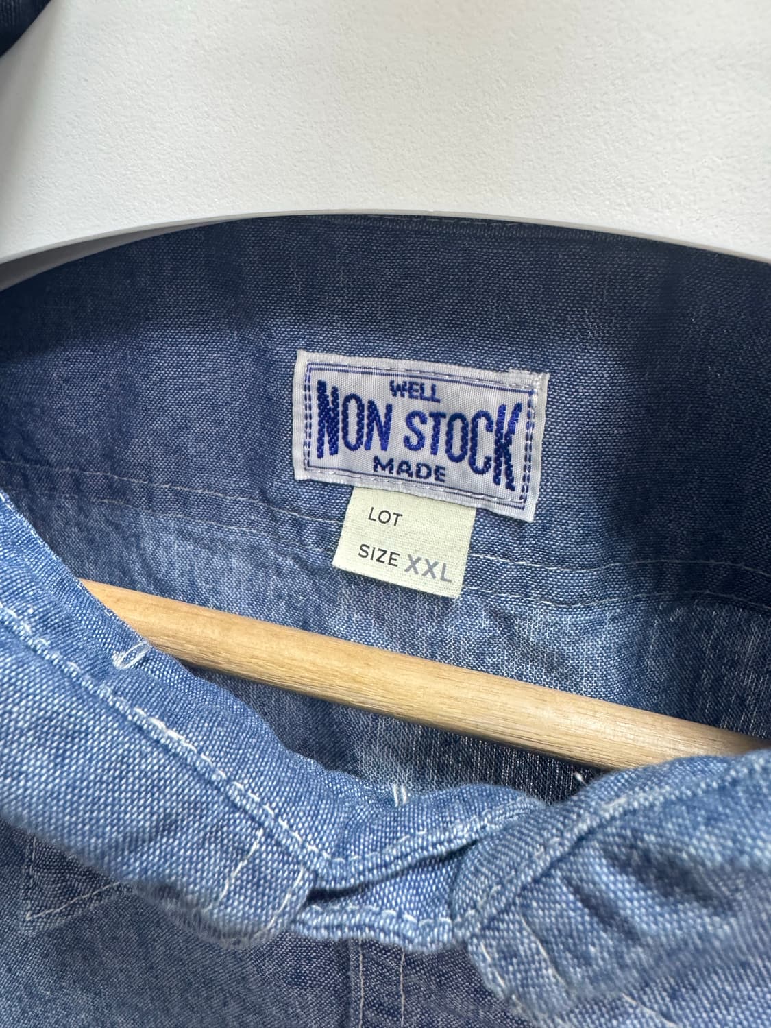 [브론슨] 논스탁 Blue Chambray Work Shirt 상품이미지5