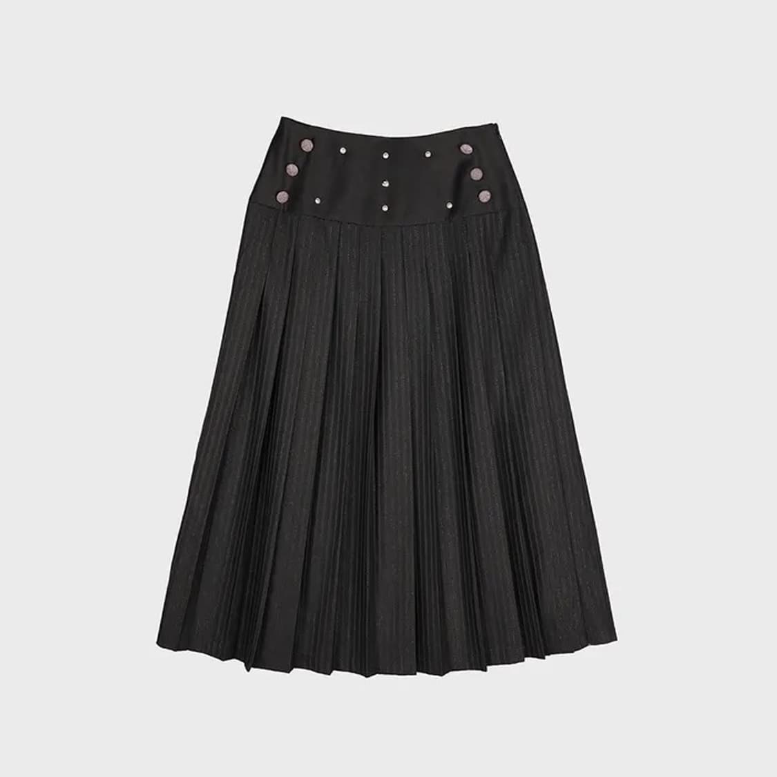 Dared Metal Plated Long skirt 상품이미지2