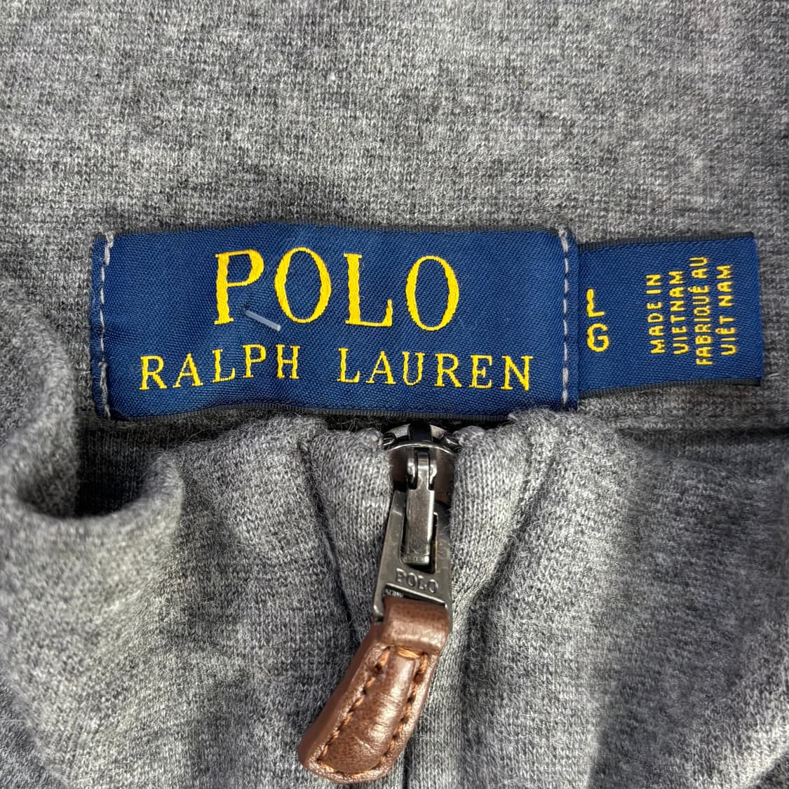 폴로 랄프 로렌 남성 코튼 쿼터집 스웨터 (그레이) 상품이미지4
