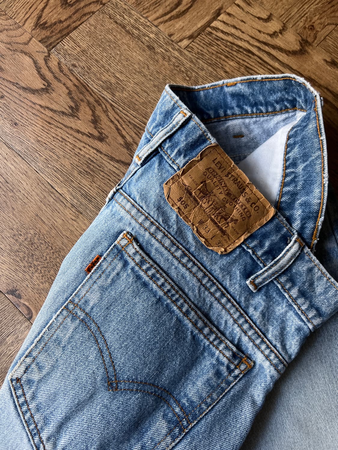 [33]90's 리바이스 USA 오렌지탭 505 데님 팬츠 상품이미지6