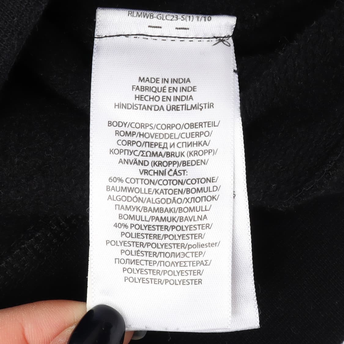 폴로 랄프로렌 블랙 애슬레틱 로고 후드티 상품이미지9