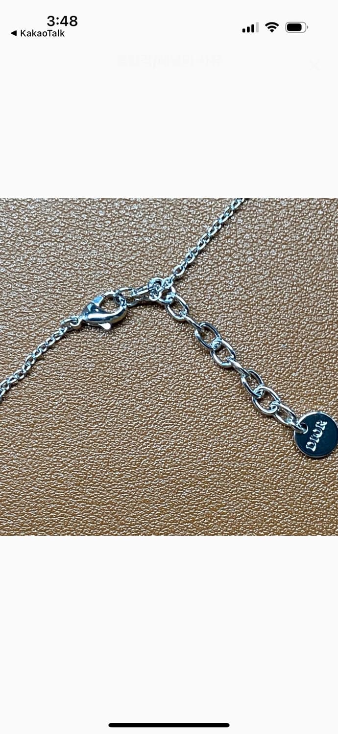 디올 쁘띠 CD 로고 실버 목걸이 상품이미지3
