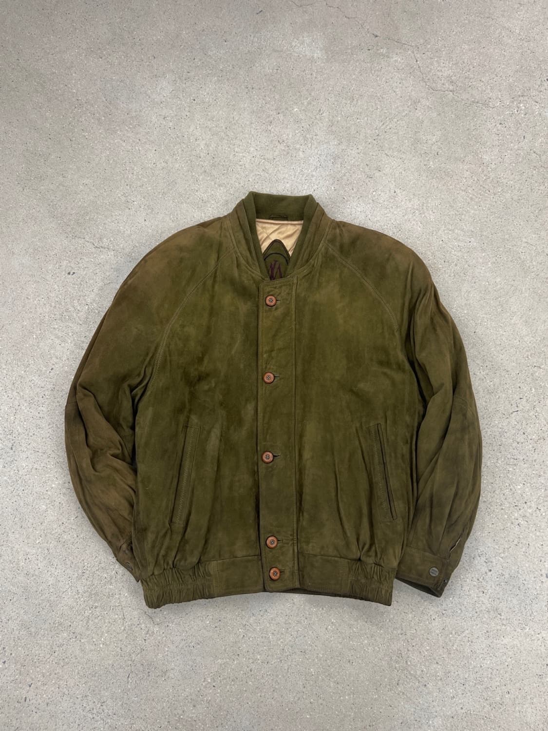 Lesamans 90s 램스킨 스웨이드 봄버 자켓 상품이미지3