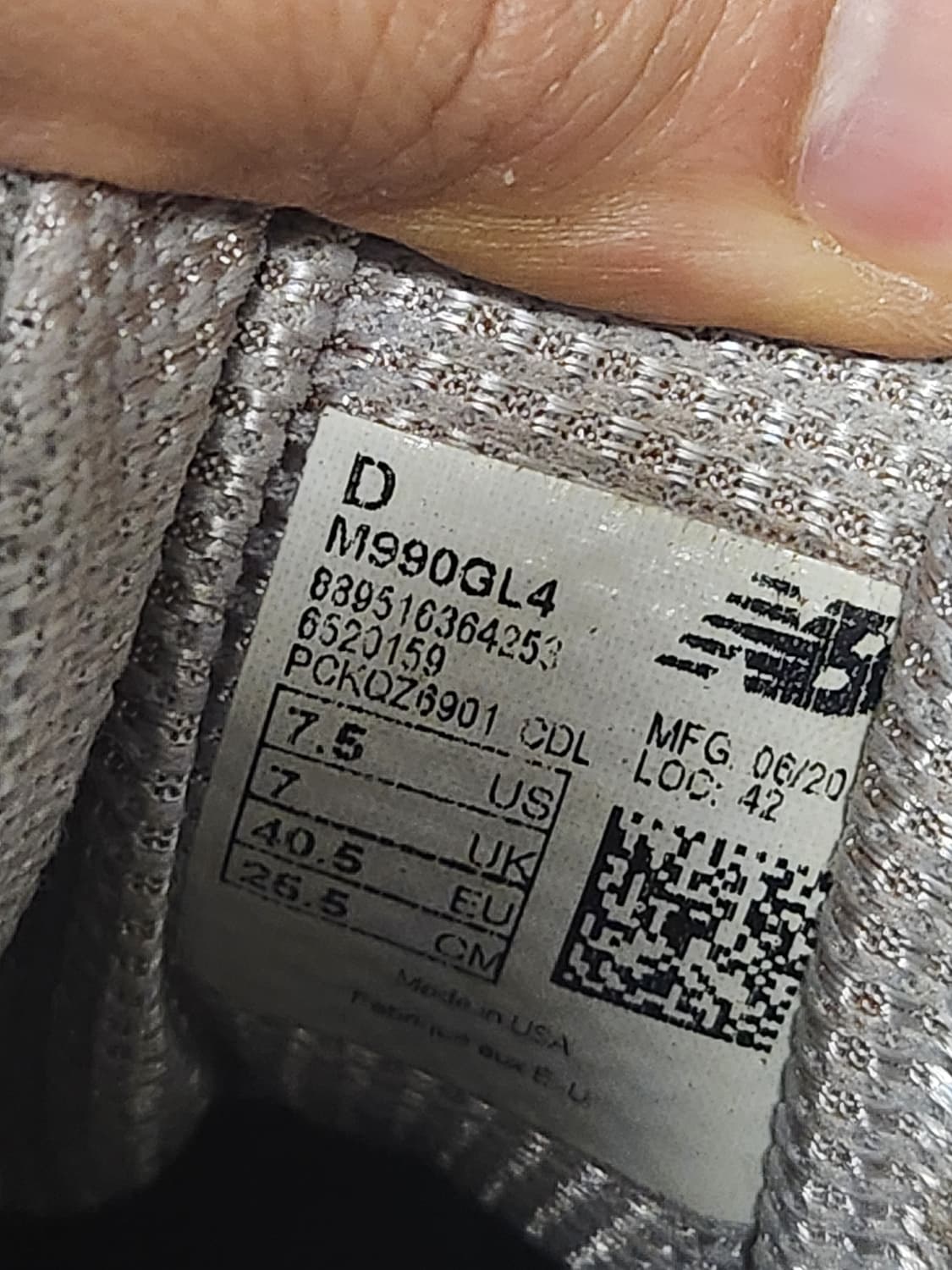 (255) 뉴발란스 990v4 그레이 상품이미지9