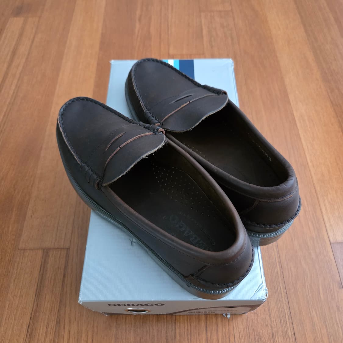 세바고 왁스레더 러버솔 페니로퍼 US9사이즈 상품이미지3