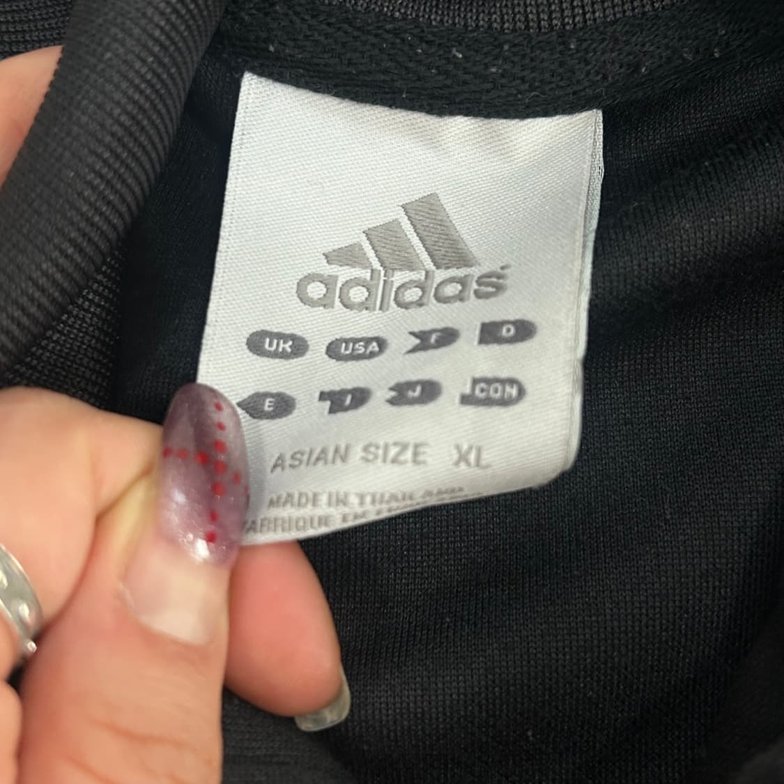 Adidas 아디다스 삼각로고 블랙 트랙탑져지 상품이미지6