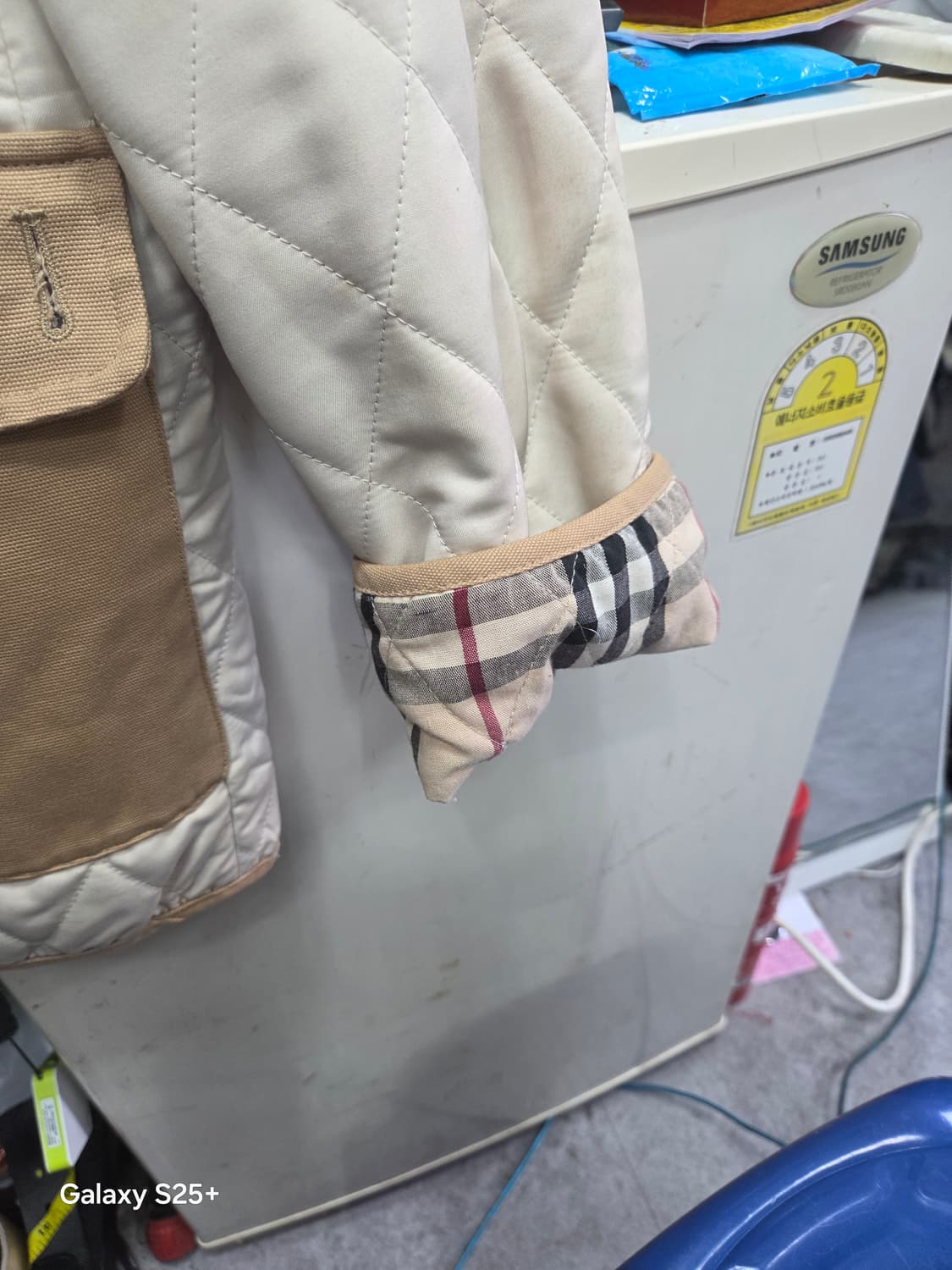 버버리  퀄팅자켓   아이보리 상품이미지3