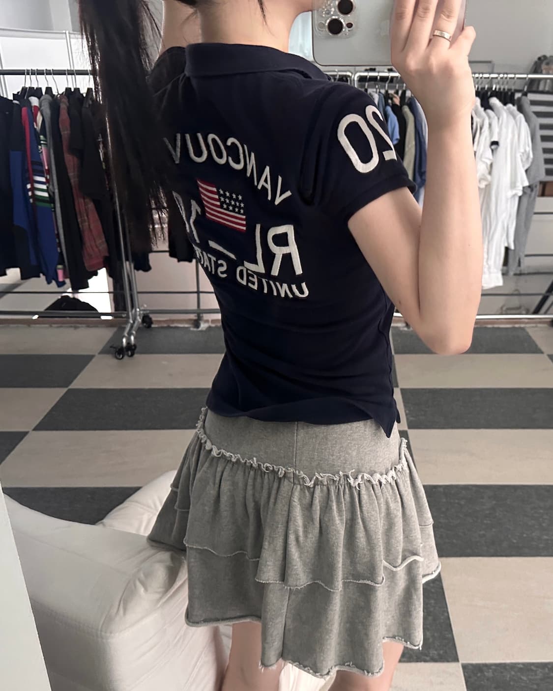 랄프로렌 성조기 벤쿠버 빅포니 카라 티셔츠 상품이미지3