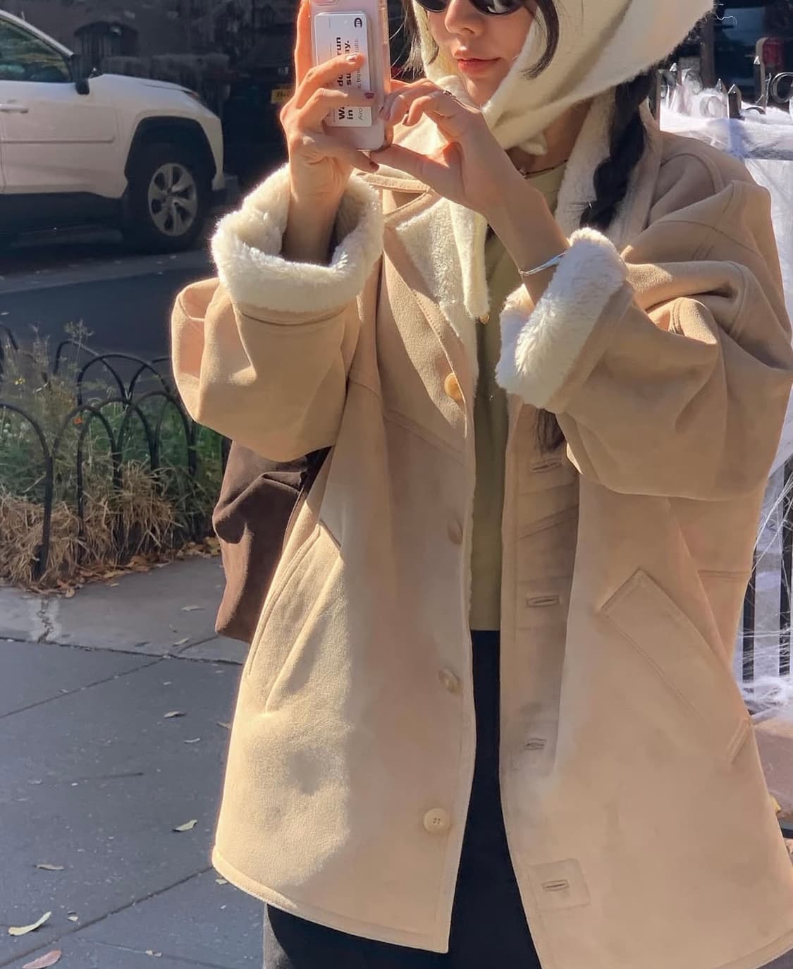 포에토 무스탕 foeto Nutty suede mustang camel 상품이미지1