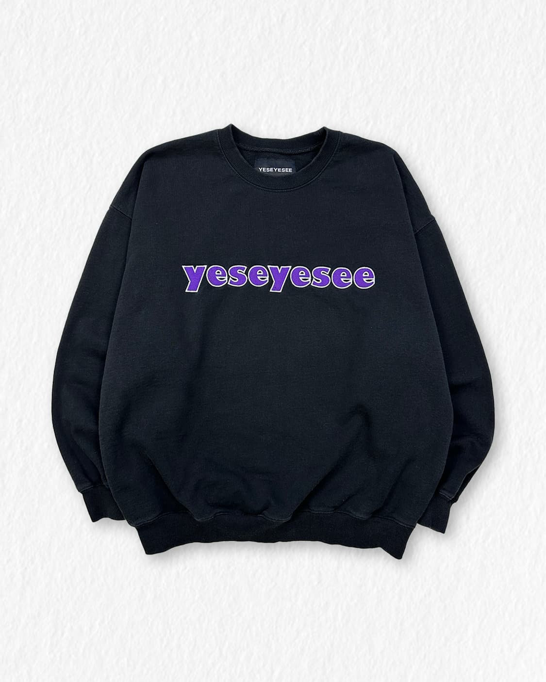 YESEYESEE 맨투맨 블랙 상품이미지1