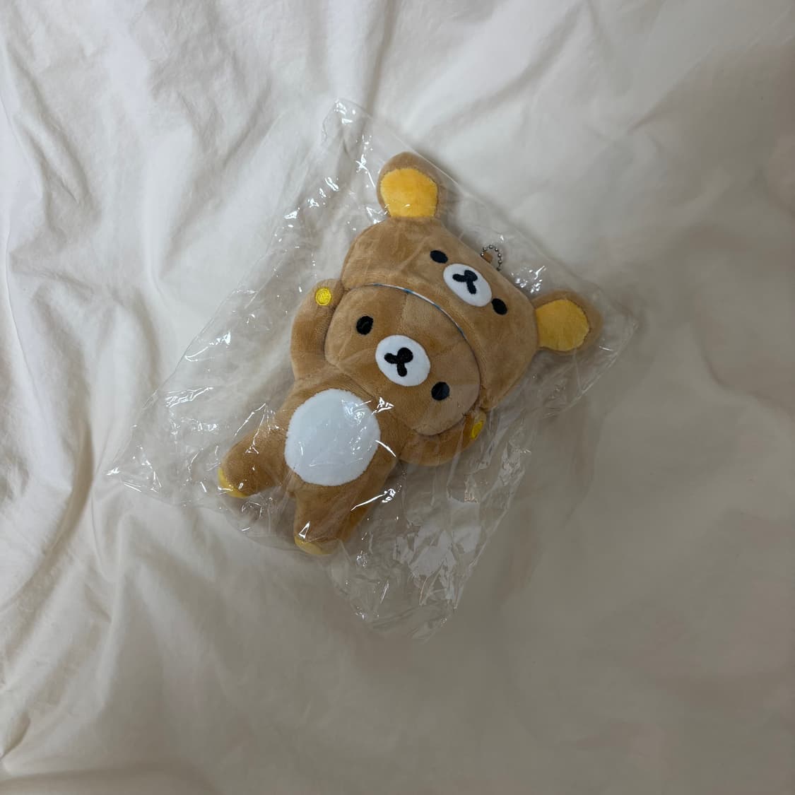 모자 쓴 리락쿠마 봉제 인형 키링 상품이미지1