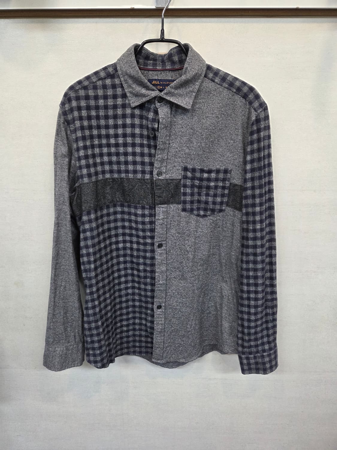 질스튜어트 패치워크 체크 플란넬 셔츠긴팔 s 상품이미지1